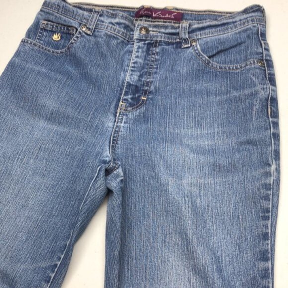 VINTAGE GLORIA VANDERBILT CROP STRAIGHT JEANS 8x26 - Picture 5 of 11